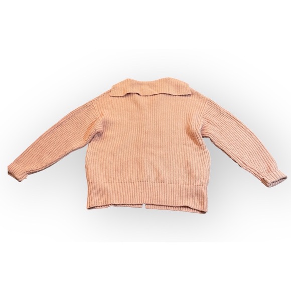 Free‎ People Women's Shawl Collar Button Front Pink Knit Cardigan Sweater Small - Picture 8 of 14